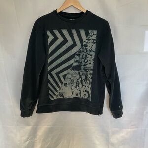 Vintage Y2K Volcom Jagged Collage Graphic Crewneck Sweatshirt